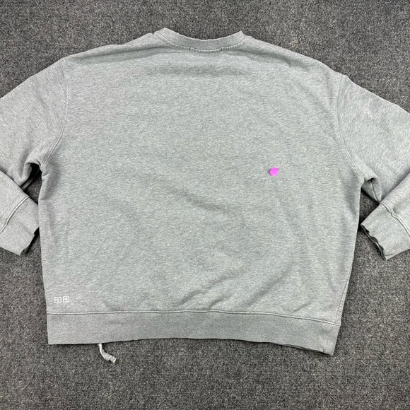 Kasubi by Kasubi Women’s Pullover Sweatshirt Kangaroo Pouch Grey Oversized - Picture 13 of 14